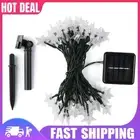 Solar LED Star String Lights Outdoor Fairy Garland Lamp Festival Decoration