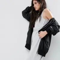 在飛比找蝦皮購物優惠-ASOS oversize黑色外套 missguided S