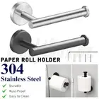 Paper Holder Single Towel Rail Rack Toilet Paper Roll Holder Robe Hook Round