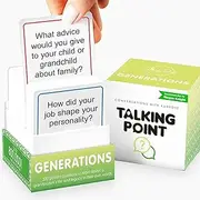 200 Intergenerational Conversation Cards - Get to Know Parents and Grandparents for Family Game Night with Curated Question Cards - Family Fun Games for Adults and Kids Too - Relatives Icebreaker
