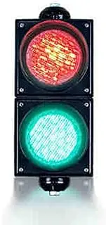 HOLGVE Small Traffic Light, LED Decorations Stop Light, Type 100 (3.9 in) Signal Light, for Safety Teaching, Playground Traffic Signal Light