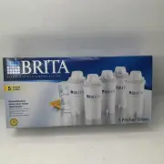 Genuine Brita Replacement Water Filter - 5 Pack of Pitcher Filters - New