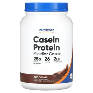 [iHerb] Nutricost Casein Protein, Chocolate, 2 lb (907 g)