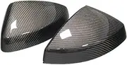 Carbon Fiber Replacement Rearview Mirror Shell Compatible For Audi A3 S3 2014 Onward No Sensing Experience Safe Convex Mirror