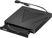 External DVD Drive for Laptop, USB 3.0 Type-C CD Burner DVD Player Reader