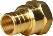2 Pieces 3/4" Pex X 1/2" Female NPT Threaded Adapter, Pex B Crimp Female Adapte