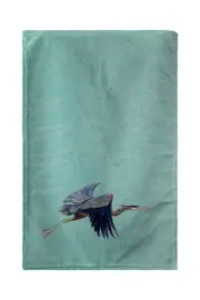 Betsy Drake Aqua Eddie's Blue Heron Kitchen Towel