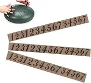 Tongue Drum Stickers - Steel Tongue Drum Adhesive Stickers | 3X Large Fonts Decals, Quick Identification for Beginners and Percussion Enthusiasts