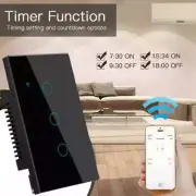 Tuya WiFi US EU Smart Touch Light Switch 1/2/3/4 Gang Smart Home Wall Button