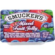 Smucker's Smucker 1/2 Ounce Mixed Fruit Jelly Plastic