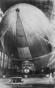 1928 The Graf Zeppelin Lz 127 Airship Aviation History Old Photo