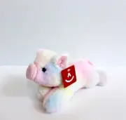 Aurora Mini Flopsie Rainbow Piglet Plush Stuffed Animal 8" L