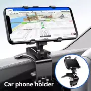 Car Dashboard Phone Holder Mobile Phone Stand Rotatable Car Sun Visor Support