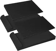 SUPPI 2 Pack Acoustic Isolation Pads, 12’’x 7”x 1’’/ 30cm x 17cm x 2.5cm Studio Monitor Acoustic Isolation Pads, Stabilizer Speaker base (Black)