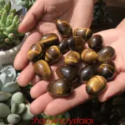 5pcs Natural Tiger’s Eye Jasper Mini Egg Quartz Crystal Reiki Healing Quality