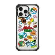 iPhone 16 Pro Max Ultra Impact Case MagSafe Compatible WAVY STICKER DESIGN 1