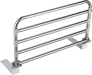 Bed Railing Foldable Bed Assist Rail Stainless Steel Assist Railing Medical Bed Assist Bar Fall Prevention Portable Bed Rail