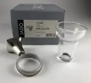 ~NIB~ JADO Bathroom Tumbler W/Holder-Illume Series- Brushed Nickel - 020/141/144