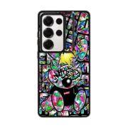 Galaxy S25 Ultra Impact Ring Stand Case Punny_Tropical Fruits&Flower