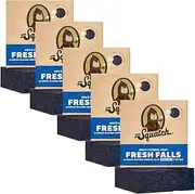 Dr. Squatch Men's Bar Soap - 5-Pack Fresh Falls - All Natural Bar Soap for Men - 5 Bars of Soap - Smell like a Crisp Forest Waterfall