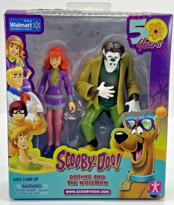 Scooby-Doo! 50th Anniversary Daphne and The Wolfman Figures Walmart Exclusive