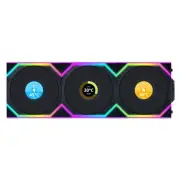 Lian Li Uni Fan 120mm SL Wireless Reverse Blade ARGB 4-Pin PWM Black Fan with 1.