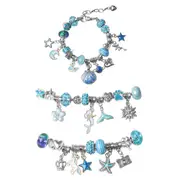63Pcs Christmas DIY Bracelet Making Kit Pendant Bracelet Ornaments