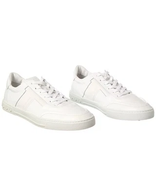 Tod's T Laterale Sport Leggero Leather-Trim (Authentic Pre-Loved) Women's White