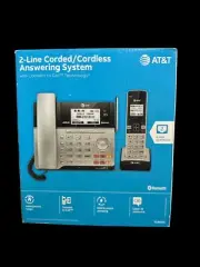 AT&T TL86103 2-Line Corded/Cordless Phone System w/ Answering Machine