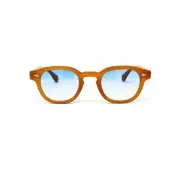 Johnny Depp sunglasses unisex brown with blue lenses PIFWEAR Depp 44 1000-4