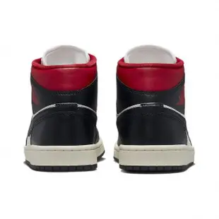 【NIKE 耐吉】W Air Jordan 1 Mid Black Gym Red 黑紅 BQ6472-061