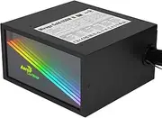 AeroCool MIRAGEGOLD650, PC Power Supply 650W, RGB Infinity Mirror, 80Plus Gold, Japanese Capacitors, Black