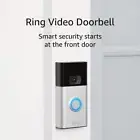 Ring 1080p Wireless Video Doorbell Satin Nickel Motion Detection Security Camera