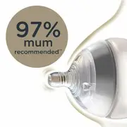 Tommee Tippee Closer to Nature Clear Baby Bottles, 260 ml, Pack of 2