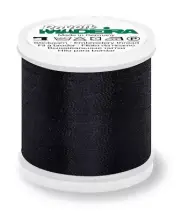 Madeira Rayon 40 machine embroidery thread 1000m spool color 1000 black