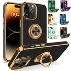 For iPhone 16 15 14 13 12 11 Pro Max Case Heavy Duty Shockproof Cover Chrome