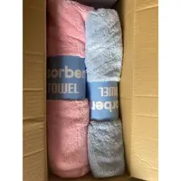 在飛比找蝦皮購物優惠-Absorbent 六星級雪尼爾瞬吸柔膚大浴巾L 毛巾M 方