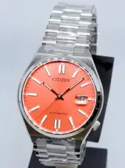Citizen x Pantone Blazing Red Automatic Stainless Steel Men's Watch NJ0158-89W