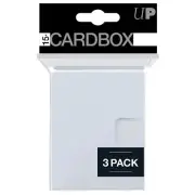 (3-Pack) Ultra Pro 15+ Card Deck Box WHITE Compact Design For Cube Draft Packs