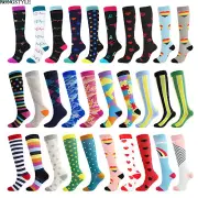 Compression Socks Stockings Mens Women 20-30 mmhg Leg Support Sports for Running