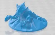 Ankheg Popping Out of Ground Mini - DND - Pathfinder - Dungeons & Dragons - RPG