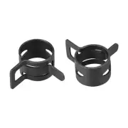 Steel Band Clamp 15mm Hose Tube Spring Clips Clamp Black Manganese Steel 20Pcs