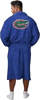 FOCO NCAA Big Logo Unisex Robe – Super Soft Plush Lounge Wear with Large Embroidered Team Logos (Front & Back)