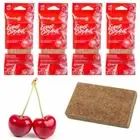 4 Pc Cherry Scent Car Air Freshener Block Stone for Home and Office Use
