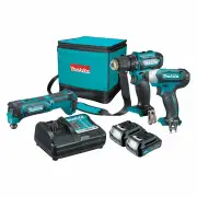 Makita CLX307 - 12V Max 3 Piece Drill/Driver/Multi-Tool Combo Kit (2 x 1.5Ah)