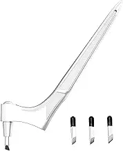 Craft Cutting Tools Stainl Steel Craft Knives with 15°/30°/45°360-degree Rotating Art Cutting Tool for Craft, Hobby, Scrapbooking, Stencil(White) White with b