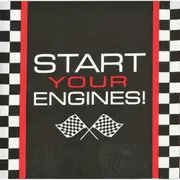 Race Car Checkered Flag Large Napkins / Serviettes (Pack of 16)