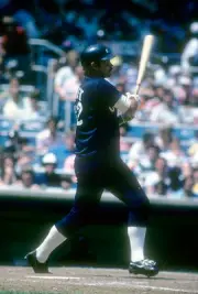 Richie Zisk Chicago White Sox swings and watches the flight of his- Old Photo 10
