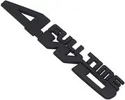 EmbRoom 4WD Full TIME, 3D Metal 4 Wheel Drive Logo Side Fender Rear Trunk Emblem Badge Decals Sticker for All 4 Wheel Drive Car Models (Black)