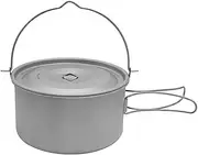 1.8L/3L Titanium Pot Light Hanging Pot with Lid and Foldable Handle Outdoor Camping Hiking Backpacking Picnic